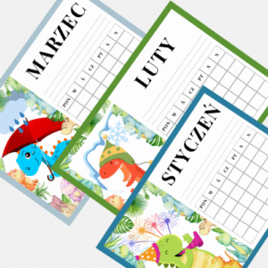 Kalendarz uniwersalny - DINOZAURY KIDS
